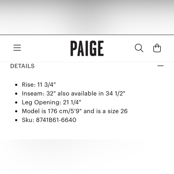 PAIGE Sasha Wide Leg Jean - Picture 6 of 6